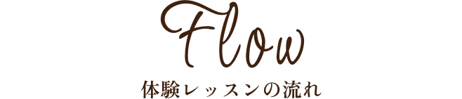 体験レッスンの流れ