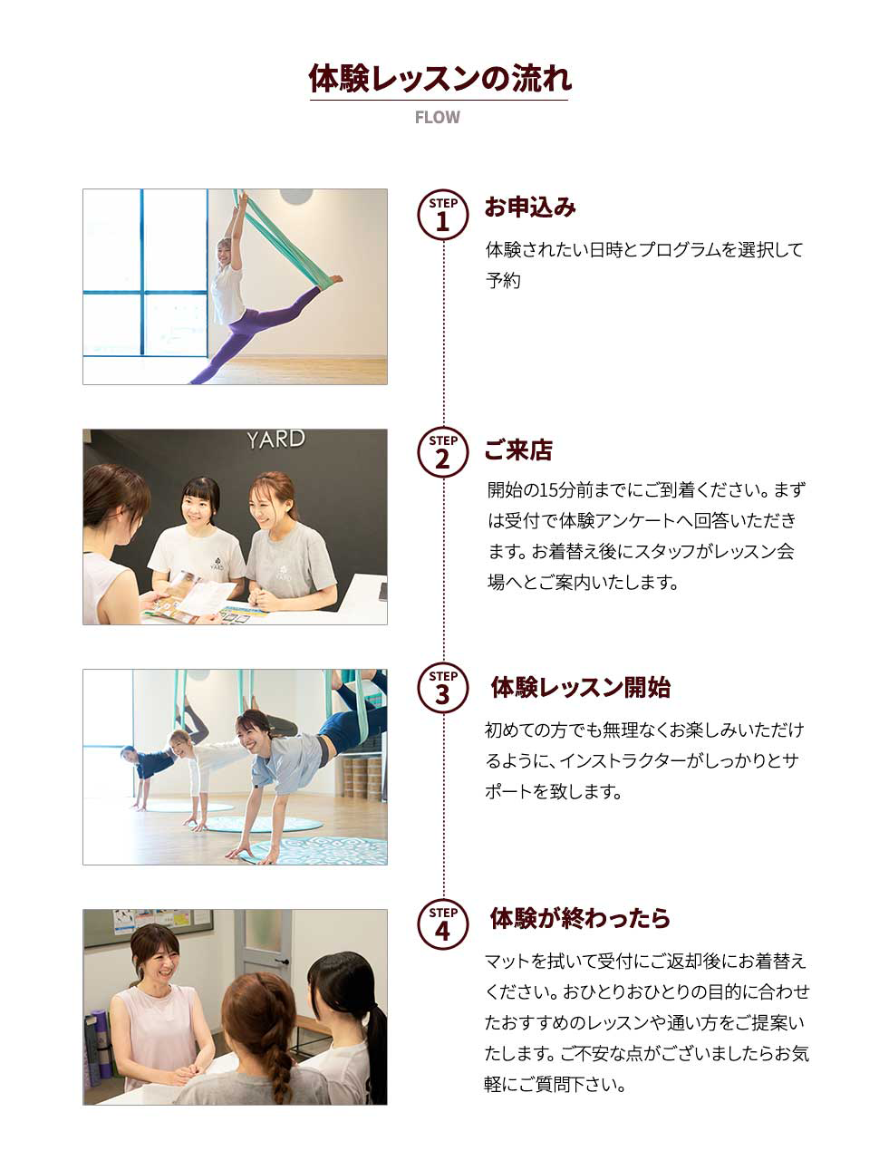 体験レッスンの流れ